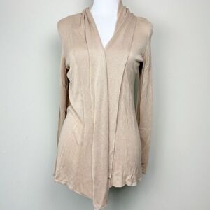 Cyrus‎ Open Front Long Cardigan Size XS Womens Beige New W/Tag